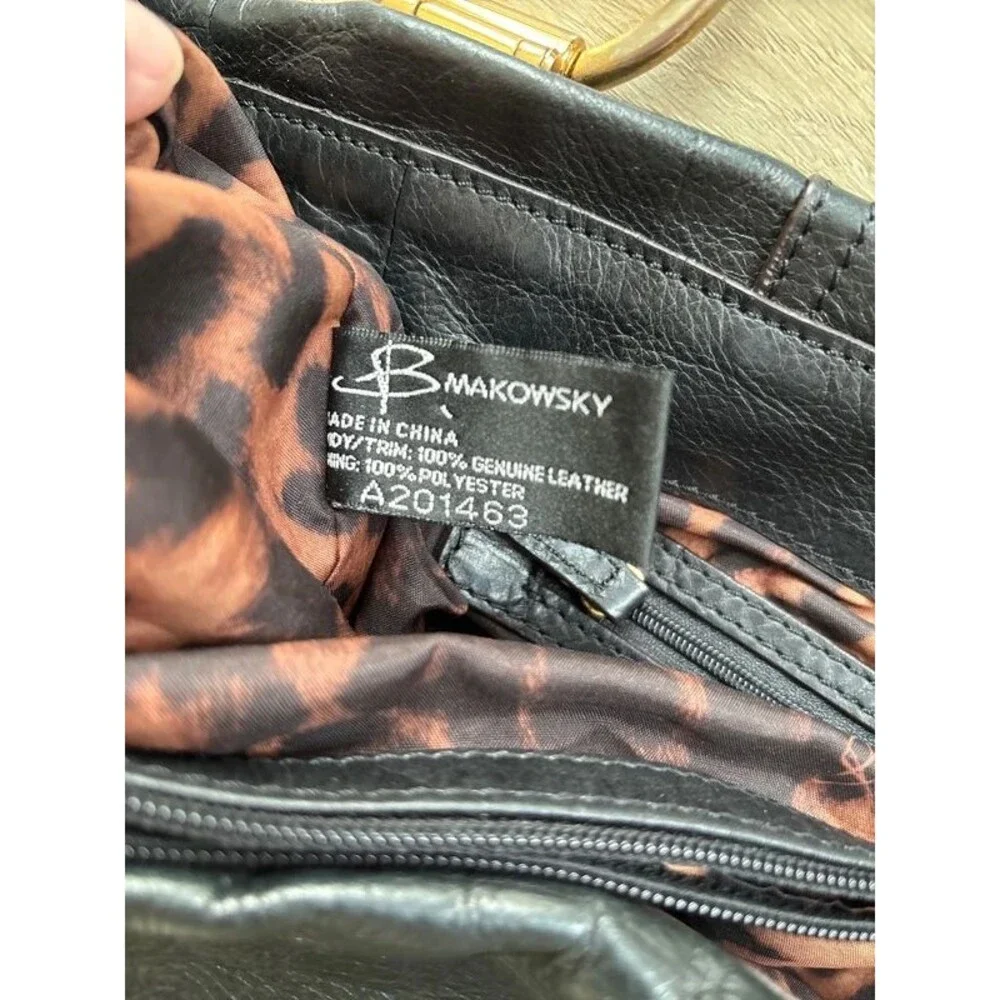 B Makowsky Croc Embossed Tote